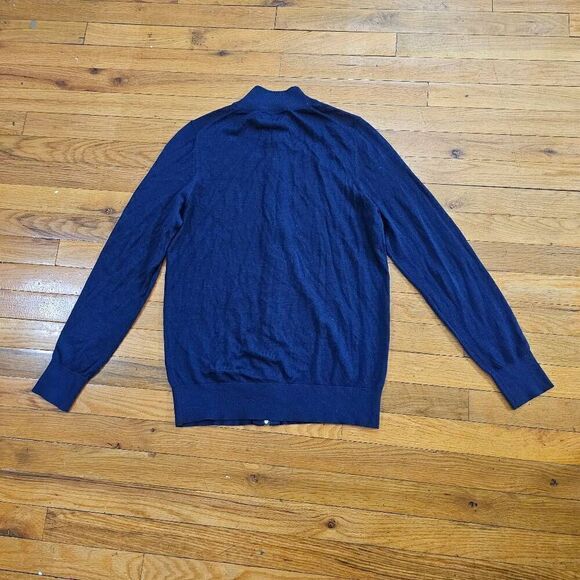 Patrick Assaraf Ribbed Merino Wool Full Zip Cardigan - Picture 3 of 9